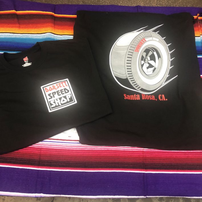 T-shirts at Dorsett Speed Shop in Santa Rosa, CA.